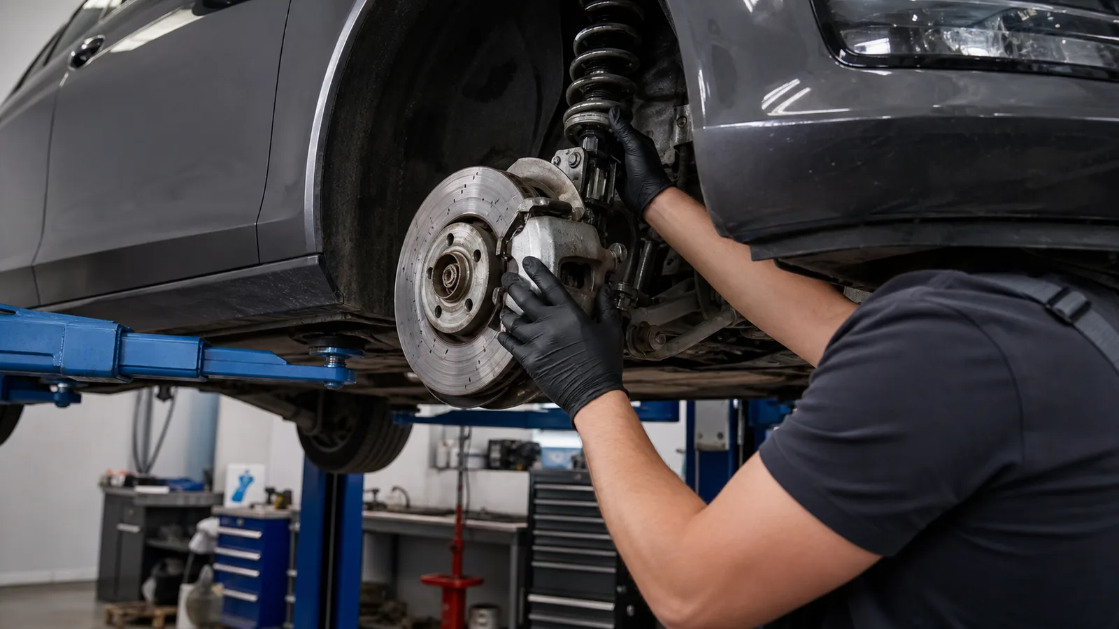 Mercedes-Benz mekanik kontrol sürecini gösteren temsili servis görseli