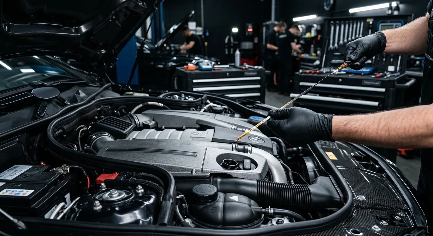 Mercedes-Benz periyodik bakım kontrolünü gösteren temsili görsel